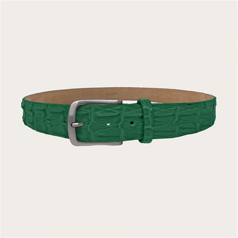 cintura di coccodrillo uomo verde louis vuitton